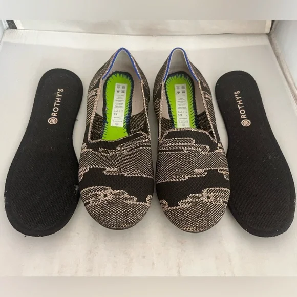 Rothy’s kids retired print loafer ballet flat - Picture 6 of 8